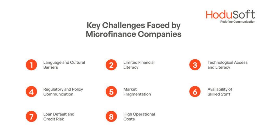 Key Challenges faced by microfinance companies